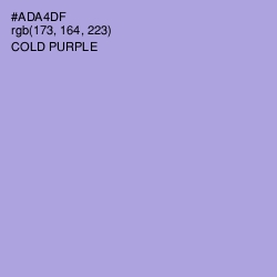 #ADA4DF - Cold Purple Color Image
